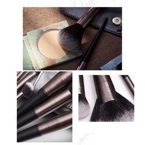OEM الوجه مستحضرات التجميل المحمولة نوع قسط لينة تسمية مخصصة عيون المهنية 9 قطعة عالية الجودة كابوكي أسود يشكلون الفرش مجموعة - Product Image 2