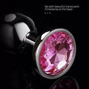 Juguetes sexuales más seguros multicolor para adultos, tapón Anal de Metal, consolador para el culo, juguete sexual inspirado en la joyería - Product Image 3