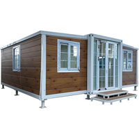 Casa Contenedor Prefabricada Plegable de 20, 30 y 40 Pies, Casa Contenedor Expandible de Lujo Personalizable para Vivienda