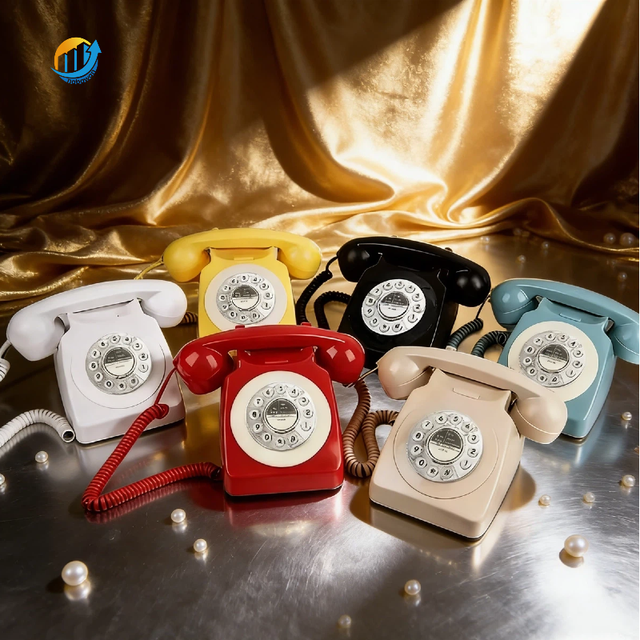 Old-Fashioned Retro Telephone Design Creative Retro Europe Factory Direct Sales Vintage Antique Set for Home Office or Hotel