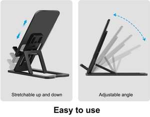 HAWEEL <span class=keywords><strong>Support</strong></span> en plastique de bureau pliable et réglable pour diffusion en direct - Product Image 5