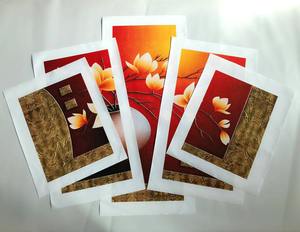 Pintura de paisaje de animales <span class=keywords><strong>africanos</strong></span> puesta de sol póster personalizado pintura arte de pared elefante lienzo 4 piezas conjunto pintura decorativa - Product Image 4