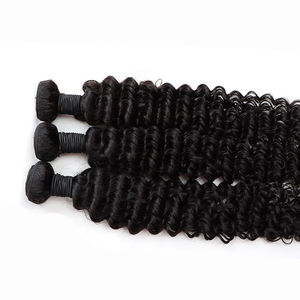 10A级深波彩混纺柬埔寨印度寺庙弹力貂皮角质层对齐人发生束批发价 - Product Image 2