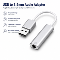 Adaptateur universel USB vers prise jack 3,5 mm, son haute fidélité, carte son externe pour casque, microphone, MacBook, Windows, Linux