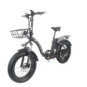 EU 창고 재고 빠른 장거리 통근 지방 타이어 20x4.0 인치 접이식 전자 자전거 ebike 전기 자전거 250W 48V 15AH 성인 여성