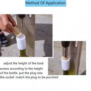 Máquina Tapadora de Botellas, Máquina Prensadora de Corchos para Vino, Máquina Tapadora de Botellas de Champán de Sobremesa - Product Image 6