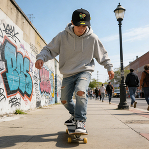 Wholesale Playful Street Style Cartoon Goblin Hat Cute Trendy Hip Hop Dancing <strong>Watch</strong> Cap Snapback Cap - Product Image 4