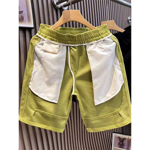 Shorts décontractés pour hommes, nouvelle collection été 2025 - Style rétro européen, imprimé sport, pantalon cinq-quarts avec <span class=keywords><strong>taille</strong></span> <span class=keywords><strong>élastique</strong></span> et poches - Product Image 4