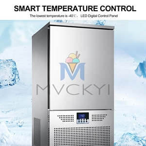 เครื่องทำเจลาโต้แบบแช่แข็ง Mvckyi 10 ถาด สำหรับร้านเบเกอรี่และร้านเกี๊ยว ราคาโรงงาน - Product Image 2
