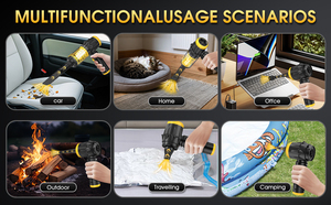 Aspirateur à main sans fil rechargeable, outil de nettoyage de voiture, aspirateur sans fil 2 en 1 - Product Image 6
