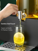 Airuisi Distributeur commercial portable de boissons réfrigérées Baril électrique en PC pour restaurant Traiteur pour café Jus Autre