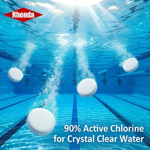 Tablettes TCCA de 1 pouce, 20 g, 90 % d'acide trichloroisocyanurique, tablettes de <span class=keywords><strong>chlore</strong></span> à dissolution lente pour la désinfection de l'eau des piscines et des spas - Product Image 4