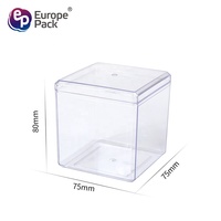 Boîte à biscuits en acrylique transparent, boîte à bonbons en plastique transparent, boîte à souvenirs, boîte cadeau