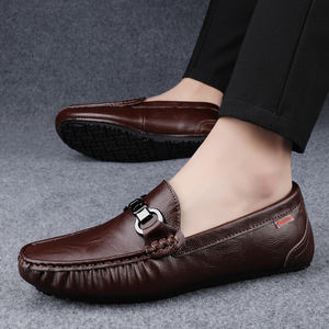 Mocassins décontractés noirs et marron <span class=keywords><strong>taille</strong></span> 38-44, espadrilles souples style <span class=keywords><strong>bateau</strong></span> à enfiler, antidérapantes, respirantes en EVA pour l'été, le printemps et l'hiver - Product Image 1