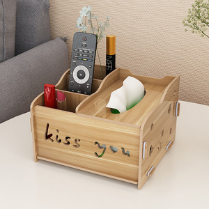 Multifunctional tissue box, desktop tissue box, living room <b>remote</b> <b>control</b> storage organizer, creative student dormitory tissue - Product Image 3