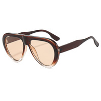 Vente en gros de lunettes de soleil vintage, logo personnalisé, lunettes personnalisées, monture large, lunettes de soleil colorées pour unisexe