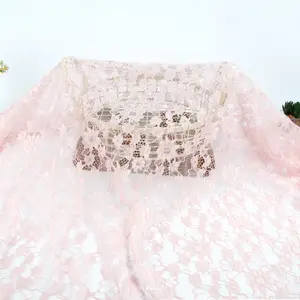 Chantilly Butterfly Lace Fabric Affordable White Guipure Fabric For Dresses Mixed With Fashionable Clothing
