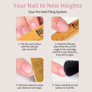 Washable <b>Ruler</b> Nail File Set With <b>Scale</b> 100/180 Grit Double-Sided Sanding Nail File Durable Nail Sanding Bar Tools - Product Image 6