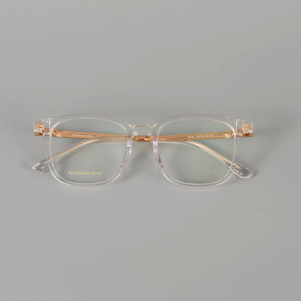 Vintage carré clair lentille lunettes cadre hommes femmes titane acétate rétro lunettes homme optique lunettes cadres lunettes