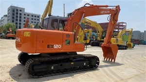 รถขุดตีนตะขาบฮิตาชิ EX120 มือสองคุณภาพสูง ราคาถูก สภาพดี พร้อม PLC และชุดเกียร์หลัก - Product Image 3