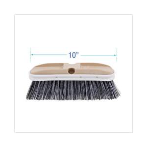 "Boardwalk 8410 Wheel <b>Cleaning</b> Detailing <b>Brush</b> W/ Vinyl Bumper 2.5" Bristles 10" Plastic <b>Brush</b>" - Product Image 4