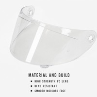 Lensa Pengganti Pelindung Visor Helm Clear Smoke Iridium untuk Helm Full Face AXXIS DARKEN S