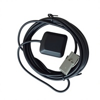 Antenne TV ISDB-T HDTV intérieure, adhésive, noire, polarisation verticale, double bande, antenne TV numérique GPS, gain 28dBi, pour voiture