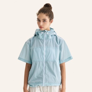 Veste d'été légère pour femme avec capuche, protection solaire, séchage rapide, coupe-vent avec manches amovibles UPF50+ - Product Image 6