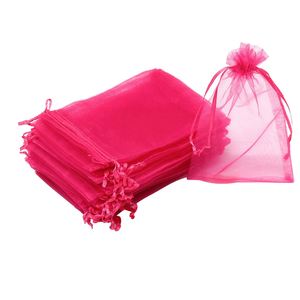 Bolsas de Regalo al por Mayor de Organza Dorada con Cordón, Ecológicas y Reciclables, para Empaque de Joyería - Product Image 3