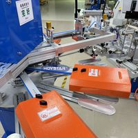 Máquina de serigrafía automática de 2 colores para imprimir Calcetines antideslizantes