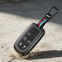 Étui pour clé de voiture Dodge Jeep pour Grand Cherokee Renegade Challenger Charger Durango Camper RAM Chrysler, accessoires pour clé intelligente à distance