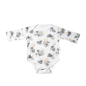 Elinfant – barboteuse en coton et bambou pour bébé, vêtements à manches longues, vente en gros