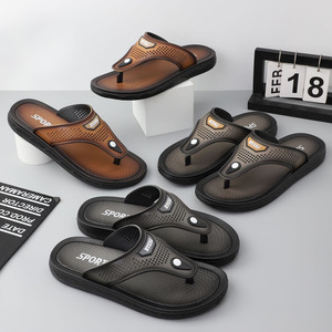 Cómodas <span class=keywords><strong>Chanclas</strong></span> de playa de verano antideslizantes impermeables <span class=keywords><strong>para</strong></span> <span class=keywords><strong>adolescentes</strong></span> y Hombres estilo de punta redonda <span class=keywords><strong>para</strong></span> uso en interiores y exteriores - Product Image 2