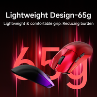 Souris de jeu sans fil EWEADN S9 ultra-légère, trois modes, haute performance, 2.4G USB, ergonomique, pour droitier
