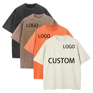Fabricant de T-shirts décontractés pour hommes, coupe classique, couleur unie, tendance streetwear, T-<span class=keywords><strong>shirt</strong></span> rétro délavé à manches courtes, personnalisable OEM/ODM - Product Image 1