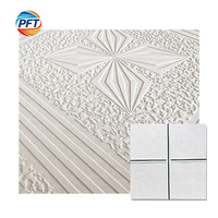 Plafond en PVC carré moderne, ignifuge, résistant à l'humidité, insonorisé, pour centre commercial, hôtel, hôpital, gymnase, atelier, supermarché, appartement