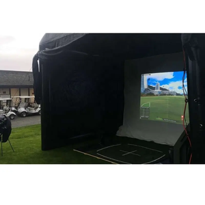Tente de golf gonflable, Portable, intérieur, extérieur, personnalisé, simulateur de golf, enceinte, <span class=keywords><strong>baie</strong></span> de frappe avec écran - Product Image 5