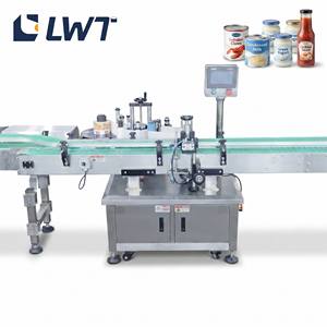 Machine d'étiquetage de bouteilles rondes LWT pour les pinces de homard en conserve, les galettes de <span class=keywords><strong>crabe</strong></span>, le lait concentré, les pots de yaourt grec et les bouteilles de sauce cocktail - Product Image 1