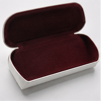 Ensemble d'emballage pour lunettes avec logo personnalisé, boîte cadeau en cuir rigide assortie, chiffon en microfibre pour les marques de chaînes optiques et centres commerciaux
