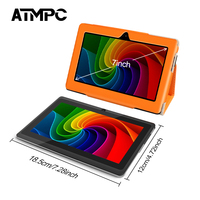 Tablette éducative pour enfants de 7 pouces en gros, 4 Go de RAM, 32 Go de ROM, processeur quadricœur, Android 14, tablette Wi-Fi, marque ATMPC