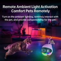 Caméra de surveillance robotisée intelligente Uboxpro pour animaux de compagnie, 2MP, enregistrement audio-vidéo sans fil, lumière RGB mobile, vision nocturne