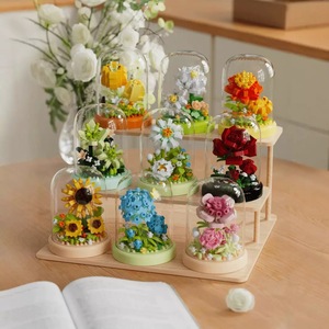 ดอกไม้บล็อกตัวต่อที่ทนทานตลอดกาล ของเล่นประกอบและของขวัญ - Product Image 1