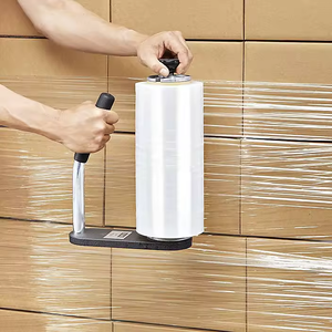 Plastic Warp Film High Quality Transparent Stretch Film Roll Clear Plastic <b>Wrap</b> <b>for</b> <b>Pallet</b> Wrapping Shipping Moving - Product Image 5