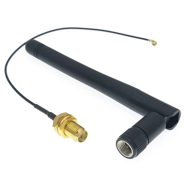 2.4GHz 3dBi WiFi 2.4g Antenna Male Wireless Router + 17cm PCI U.FL IPX to Male Pigtail Cable ESP8266 ESP32