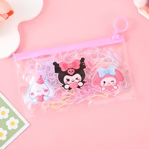 Cartoon Bag Fashion Small With Disposable Rubber Band High Elastic Plastic Headband Adult Children Black