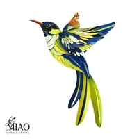 Nouvelle Décoration Murale Art Déco Moderne en Fer Forgé, Colibri, pour la Maison, Articles Décoratifs en Métal pour Salon