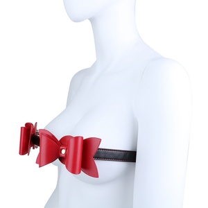 ชุดรัดหน้าอกรูปโบว์ QKKQ สำหรับ BDSM ทำจากหนัง PU พร้อมสายรัดหน้าอกและที่รัดหัวนม ของเล่นสำหรับผู้หญิงที่ชื่นชอบเฟติช - Product Image 3
