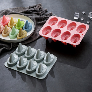 Moldes de Silicona Antiadherentes con Diseño de Aleta de Tiburón, Reutilizables, de Grado Alimenticio, Lindos Moldes Magnéticos de Silicona para Chocolate, Dulces y Hielo - Product Image 3