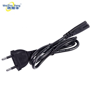 Brazil 2-pin cắm 2.5A <span class=keywords><strong>250V</strong></span> H03VV-F CN tiêu chuẩn AC Dây nguồn máy tính xách tay Sạc Cáp mở rộng C7 loại cuối IEC thiết bị gia dụng - Product Image 3