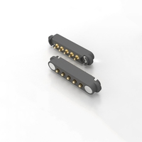 Connecteur de charge magnétique à ressort en laiton à 5 broches XIANKUN |   Broches Pogo pour Smartphones/Appareils IoT |   Qualité industrielle